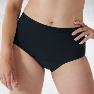 antybąkowe majtki damskie czarne przód