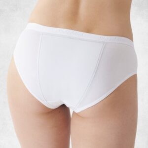 przeciwbąkowa bielizna figi damskie białe tył