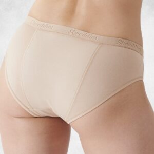 bielizna antybąkowa figi damskie beżowe tył