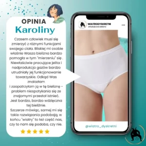 opinie o antybąkowej bieliźnie - opinia Karoliny