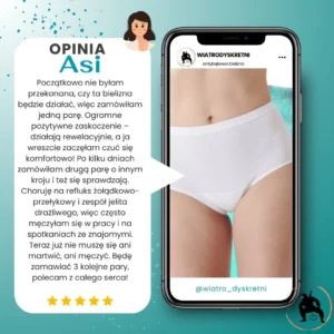 opinie o antybąkowej bieliźnie - opinia Asi