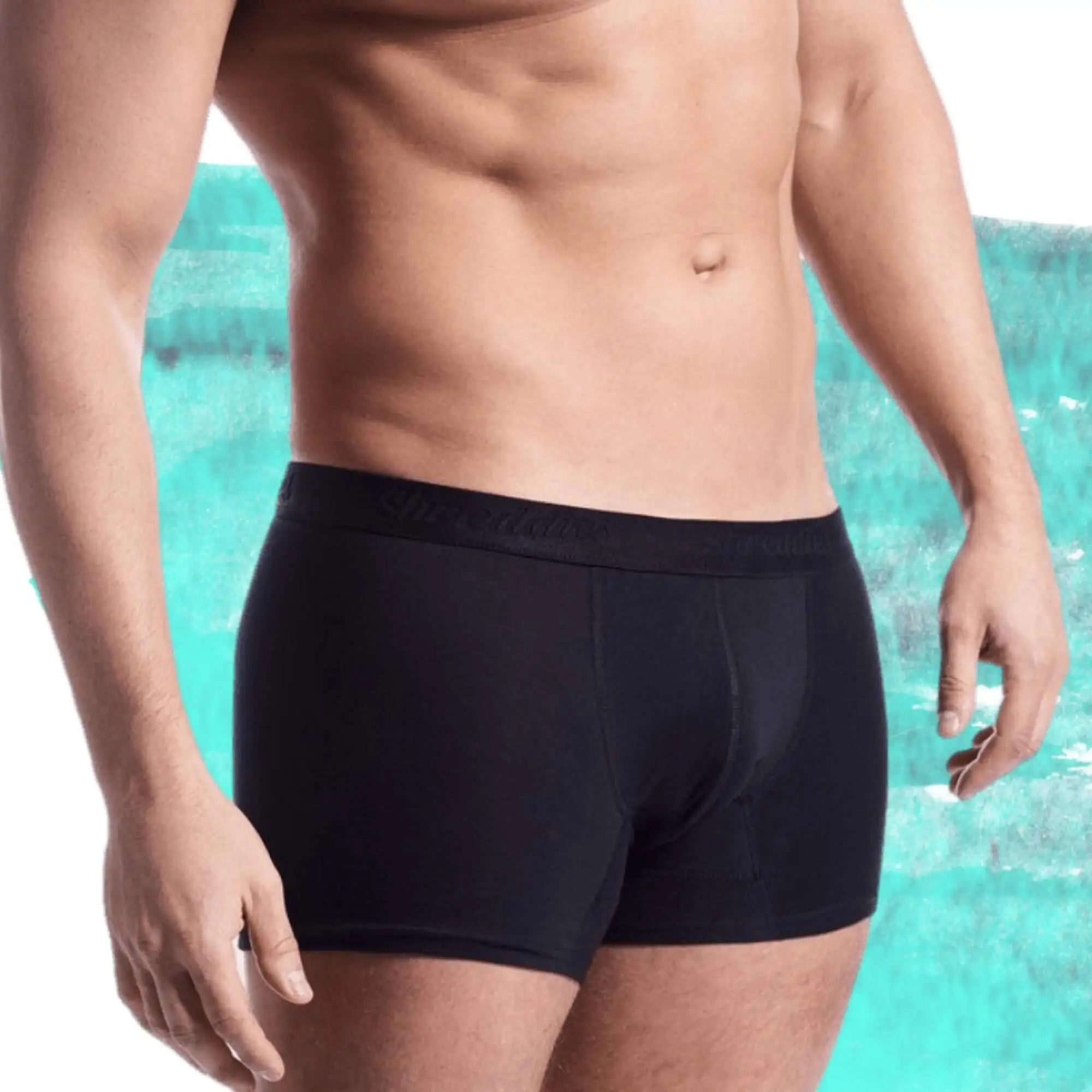 _majtki na bąki męskie szorty czarne