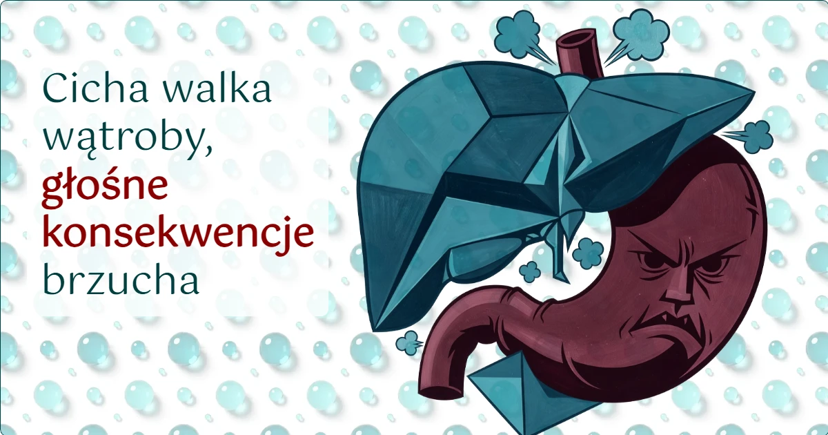 niezadowolona wątroba, powodująca cuchnące gazy